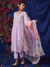 Indo Era 2372 Silk Embroidered Straight Kurti With Bottom Dupatta
